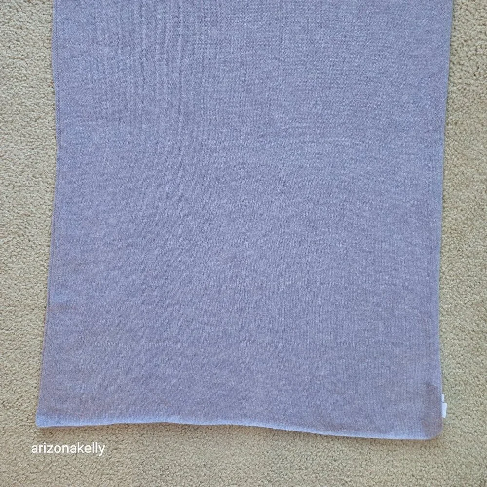 The Cashmere Project Heathered Lavender Knit Scarf